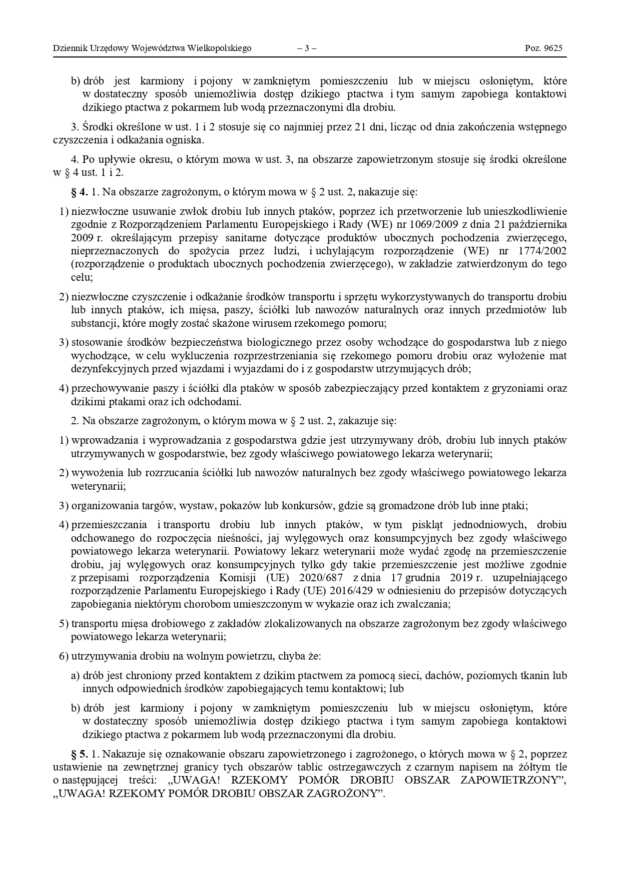 Plakat informujący o pomorze