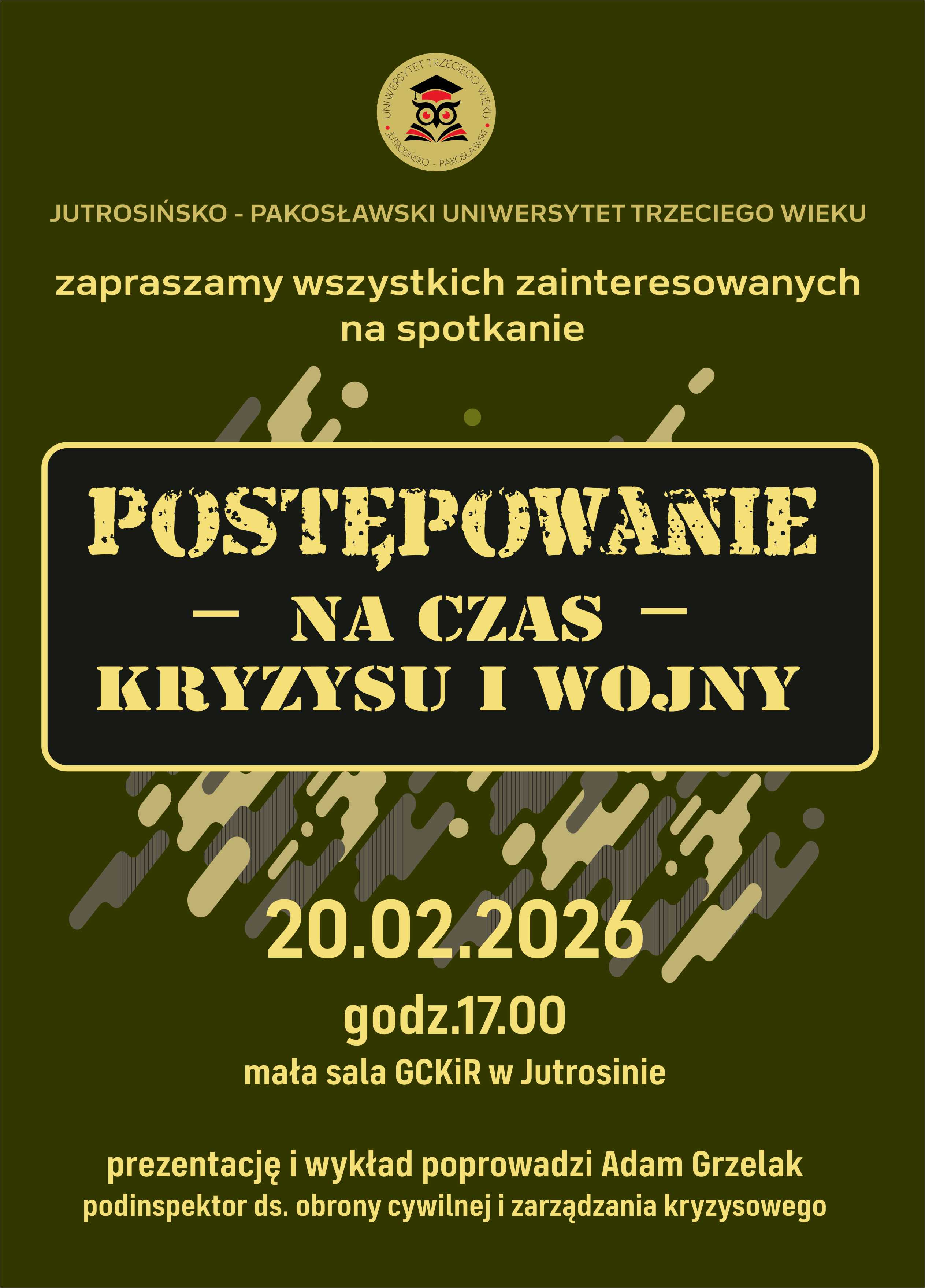 Plakat informujący o wydarzeniu