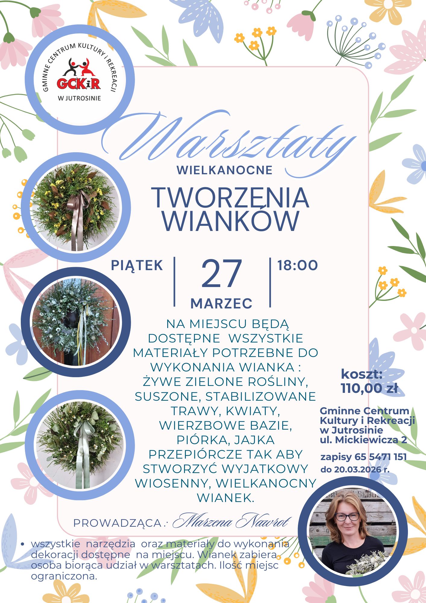 Plakat informujący o wydarzeniu