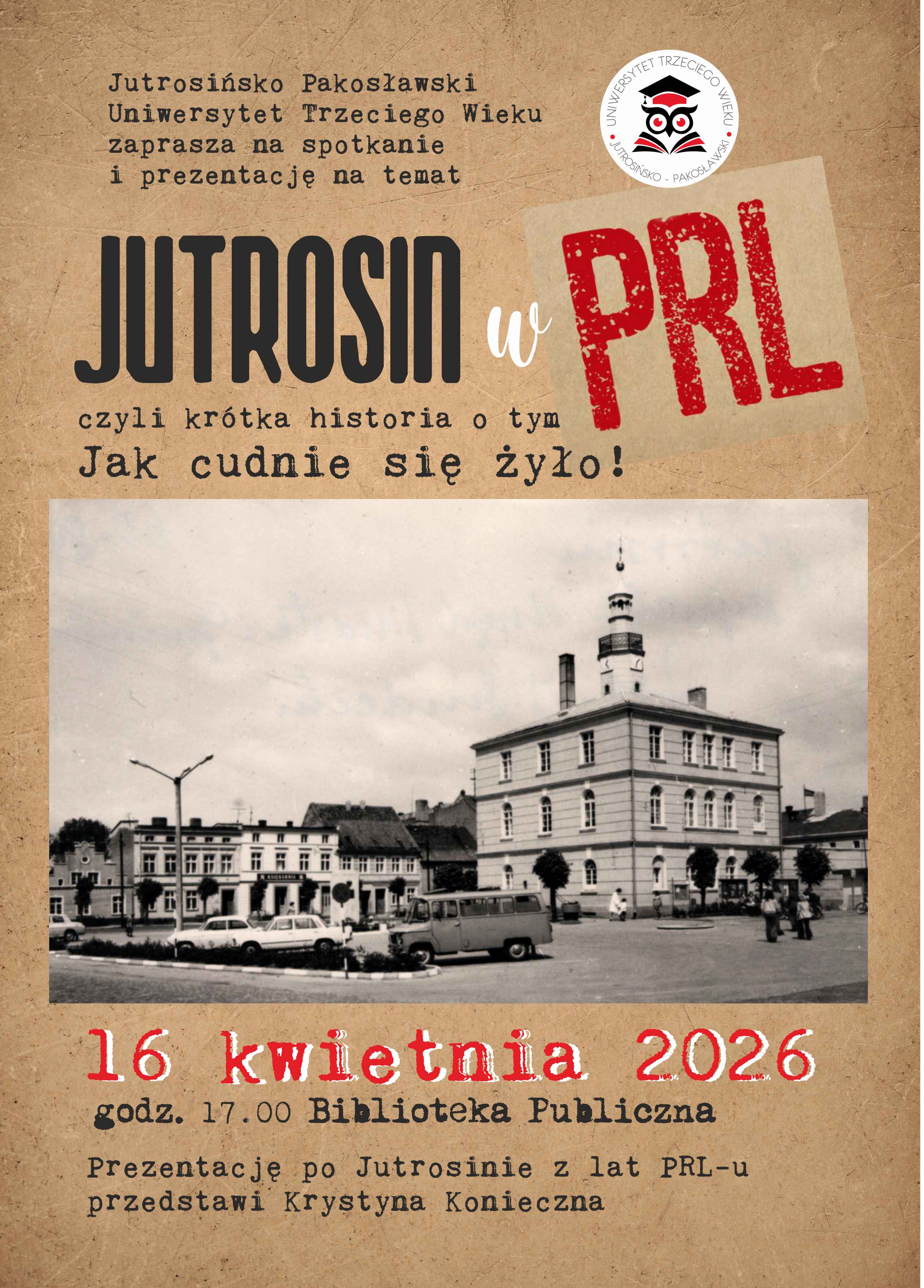 Plakat informujący o wydarzeniu
