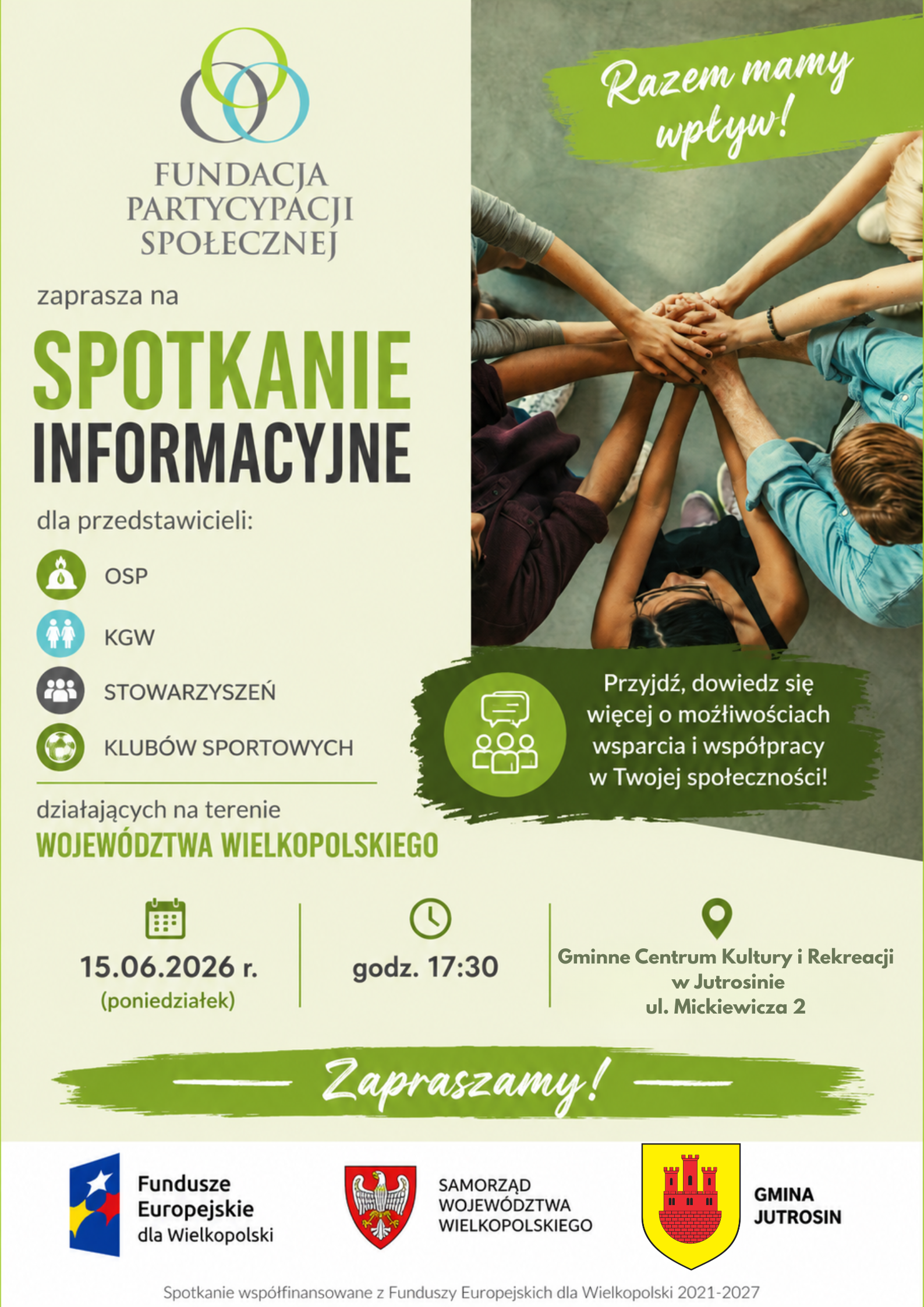 Plakat informujący o wydarzeniu