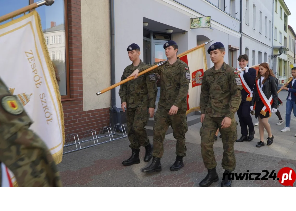 Przemarsz klasy mundurowej