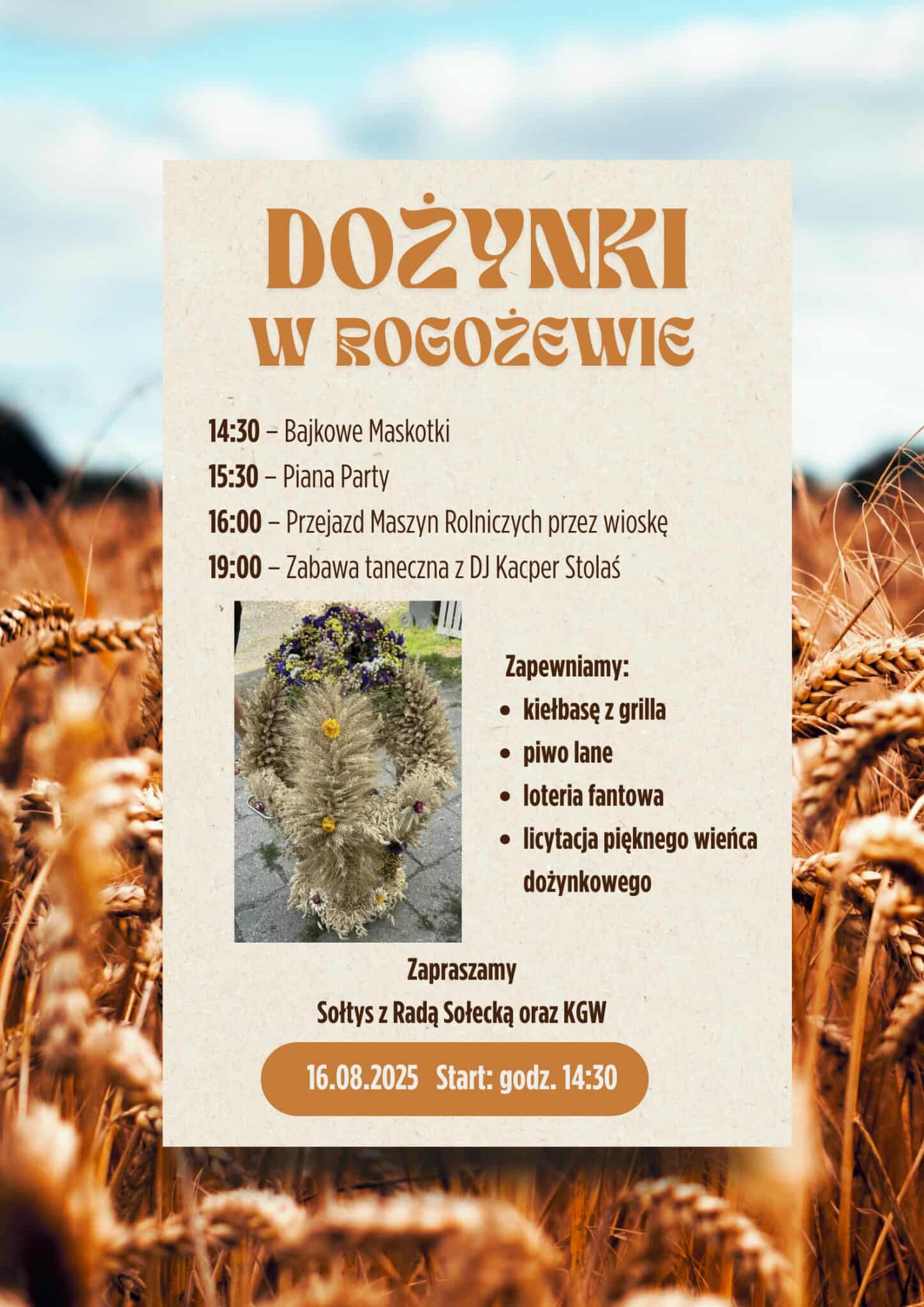 Plakat informujący o wydarzeniu