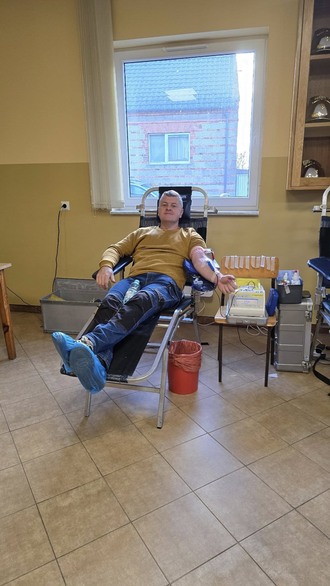 Osoba oddająca krew.